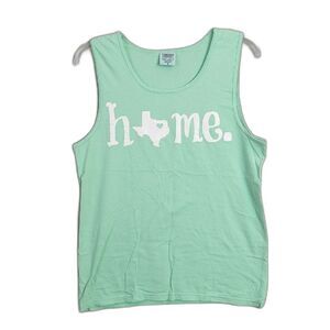 Comfort Colors Mint Green HOME Texas Sleeveless Tee Tank Adult M